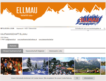 Tablet Screenshot of kaufmannschaft-ellmau.at
